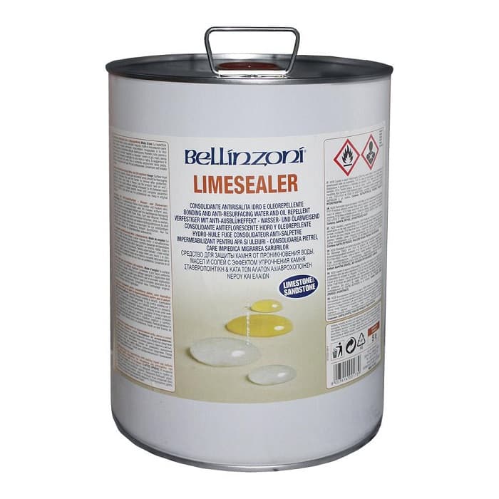 Защитное покрытие от воды и масел, не изменяет цвет камня Bellinzoni Limesealer 5л 072CLIME005