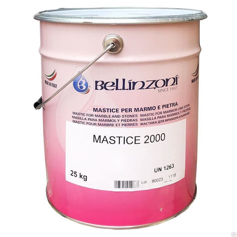 Клей "BELLINZONI MASTIC 2000" (белый густой) №01 17л 301MBV25