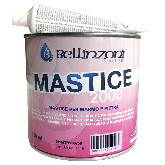 Клей "BELLINZONI MASTIC 2000" (прозрачный с медовым оттенком густой) 0.75л 301MTRV00750-20%