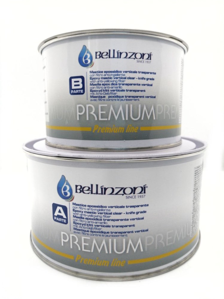 Клей эпоксидный Bellinzoni 5000 PremTransp прозрачный/густой 1,0+0,5кг 004210102