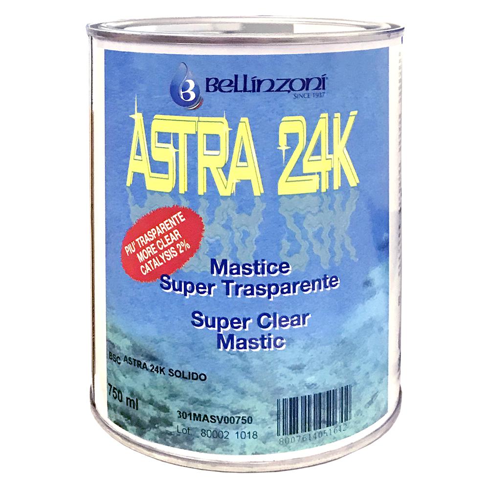 Клей "BELLINZONI MASTIC 2000 ASTRA 24K" (бесцветный жидкий) 750мл 303MASL00750