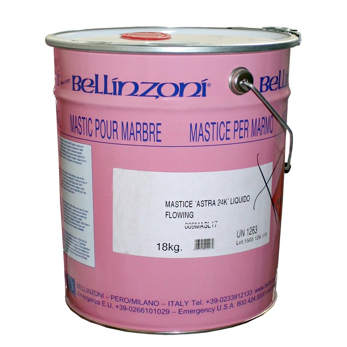 Клей "BELLINZONI MASTIC 2000 ASTRA 24K" (кристально-прозрачный жидкий) 18кг 517002201